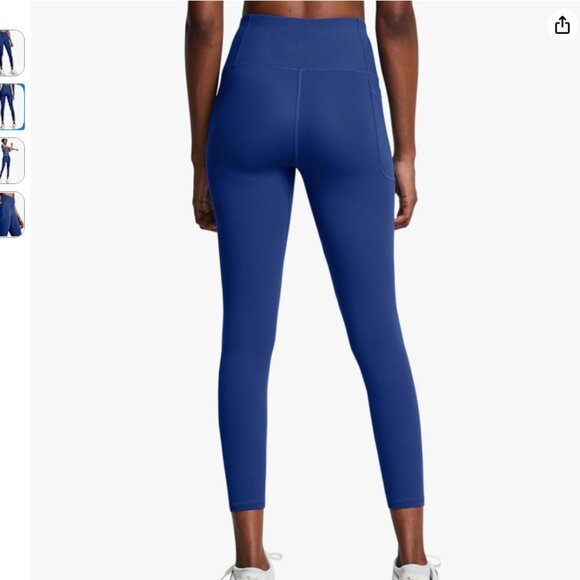 NWT Under Armour Women’s Motion Ankle Leggings, tech blue, XL - Picture 2 of 4